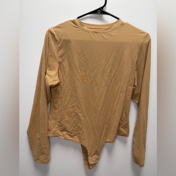 SKIMS Fits Everybody Long Sleeve Bodysuit in Color Sienna Size 2X - Picture 3 of 5